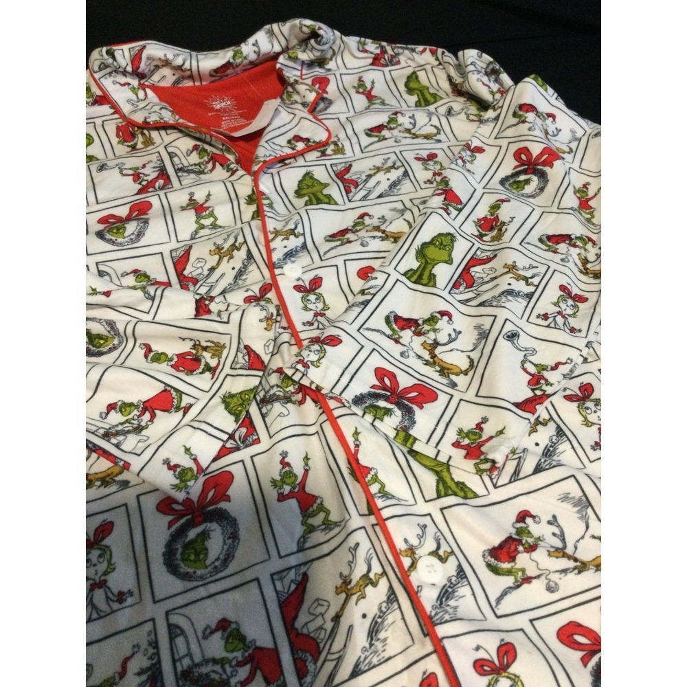 The Grinch Pajama top XXL Womens top only Comic Strip Sleepwear Holiday - Picture 6 of 6